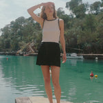 Social Whipstitch Tank Top Crystal