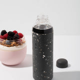 Glass Water Bottle: Cream