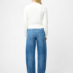 Lurex Tweed Knit Cardigan Classic Cream Gold