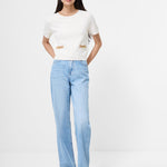 Babysoft Short Sleeve Top Porcelain Cream/Camel