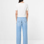 Babysoft Short Sleeve Top Porcelain Cream/Camel