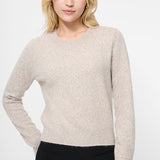 Ellie Knit Crew Neck Pullover Taupe