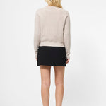 Ellie Knit Crew Neck Pullover Taupe