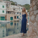 Angel Eyes Denim Midi Dress Medium Indigo