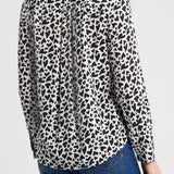 Kathryn Long Sleeve Shirt Ivory Amore