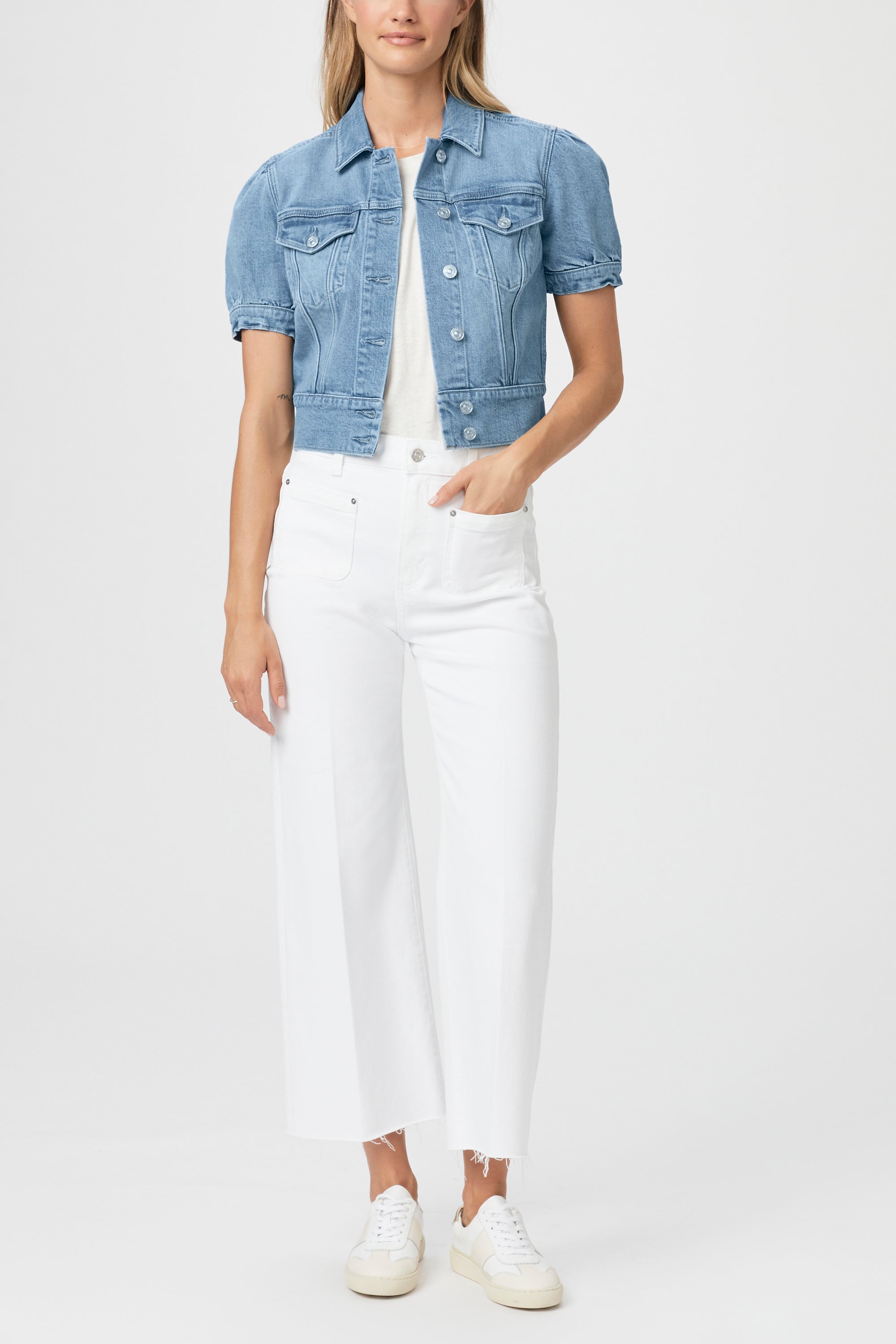 Kendra Short Sleeve Jacket Glide Light Denim