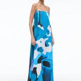 Laura Linen Dress Blue Haze