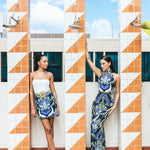 Blaze Skirt Palm Pavillion Cobalt