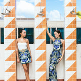 Blaze Skirt Palm Pavillion Cobalt