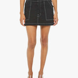 The Private Mini Skirt White Lines
