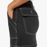 The Private Mini Skirt White Lines