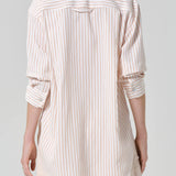 Kayla Button Up Shirt Sherbet Stripe