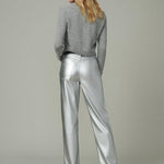 The Margot Vegan Leather Plated Silver