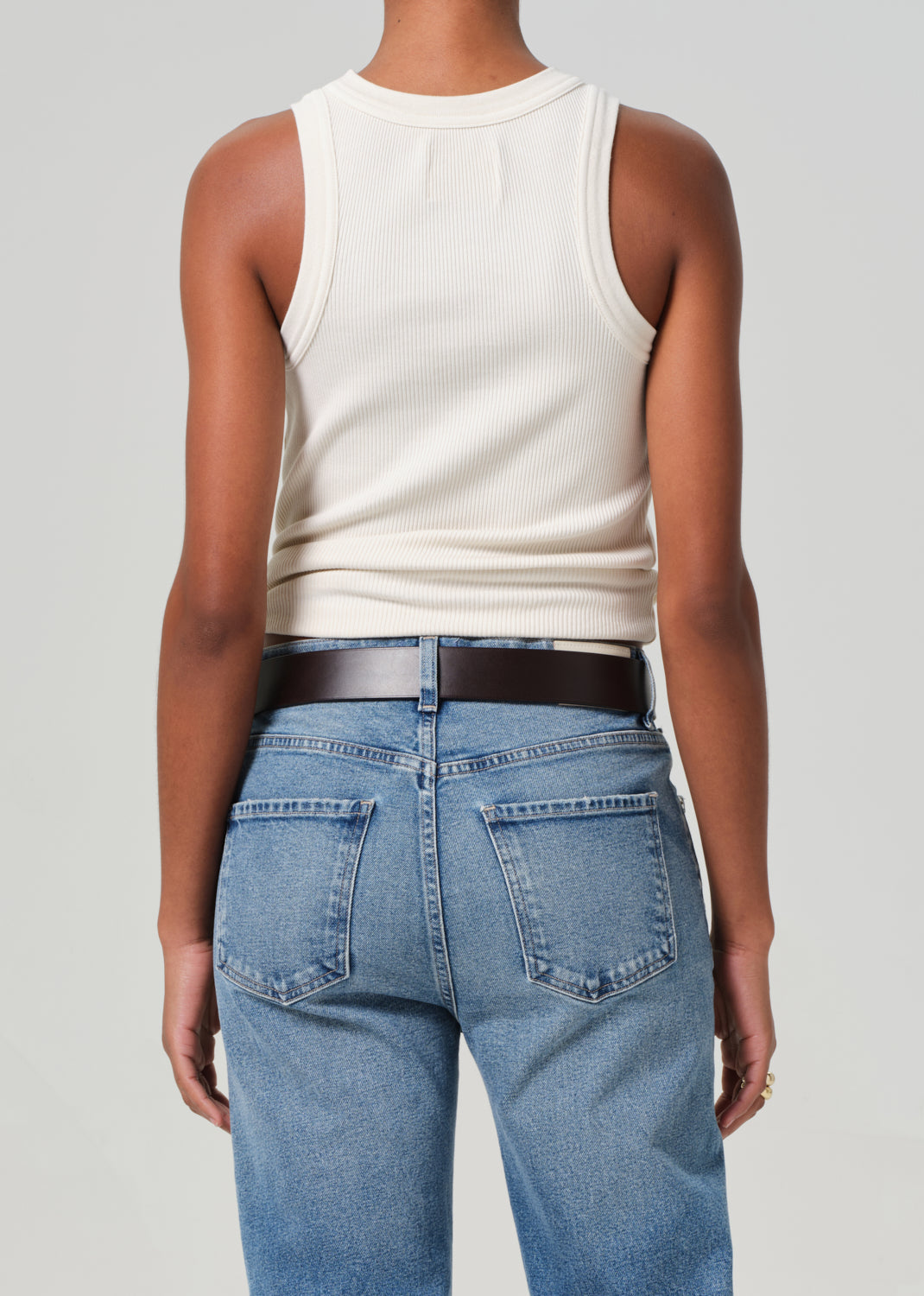 Isabel Rib Tank Dune