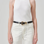 Isabel Tank Pashmina Soft White