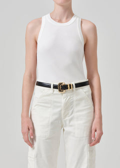 Isabel Tank Pashmina Soft White