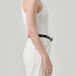 Isabel Tank Pashmina Soft White