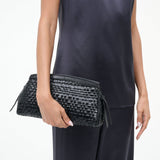 Maude Convertible Clutch Black Woven
