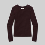 Bina Knit Longsleeve Crewneck Burgundy