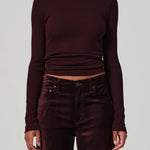 Bina Knit Longsleeve Crewneck Burgundy