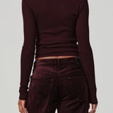 Bina Knit Longsleeve Crewneck Burgundy