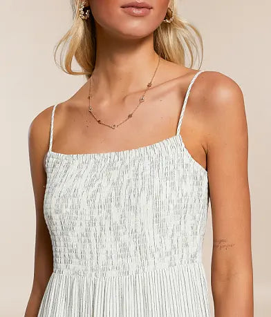balos striped maxi dress Balos Striped Maxi Dress Natural Broadway in Stanley
