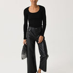 Ren Straight Leather Pant Detox