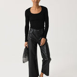 Ren Straight Leather Pant Detox