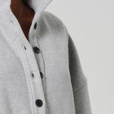 Mirelle Funnel Neck in Heather Grey