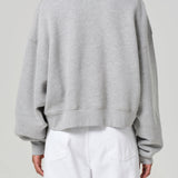 Mirelle Funnel Neck in Heather Grey