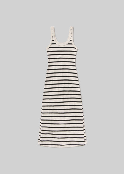 Long Faye Tank Dress Midnight Stripe