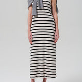 Long Faye Tank Dress Midnight Stripe