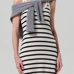 Long Faye Tank Dress Midnight Stripe