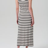 Long Faye Tank Dress Midnight Stripe