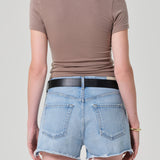 Maude U Neck Tee Cocoa Grey Brown