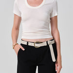 Maude U Neck Tee Pashmina