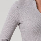 Zip Cardigan Heather Grey