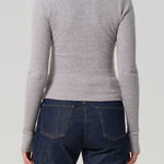 Zip Cardigan Heather Grey