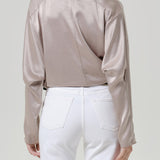 Ilaria Draped Top Champagne