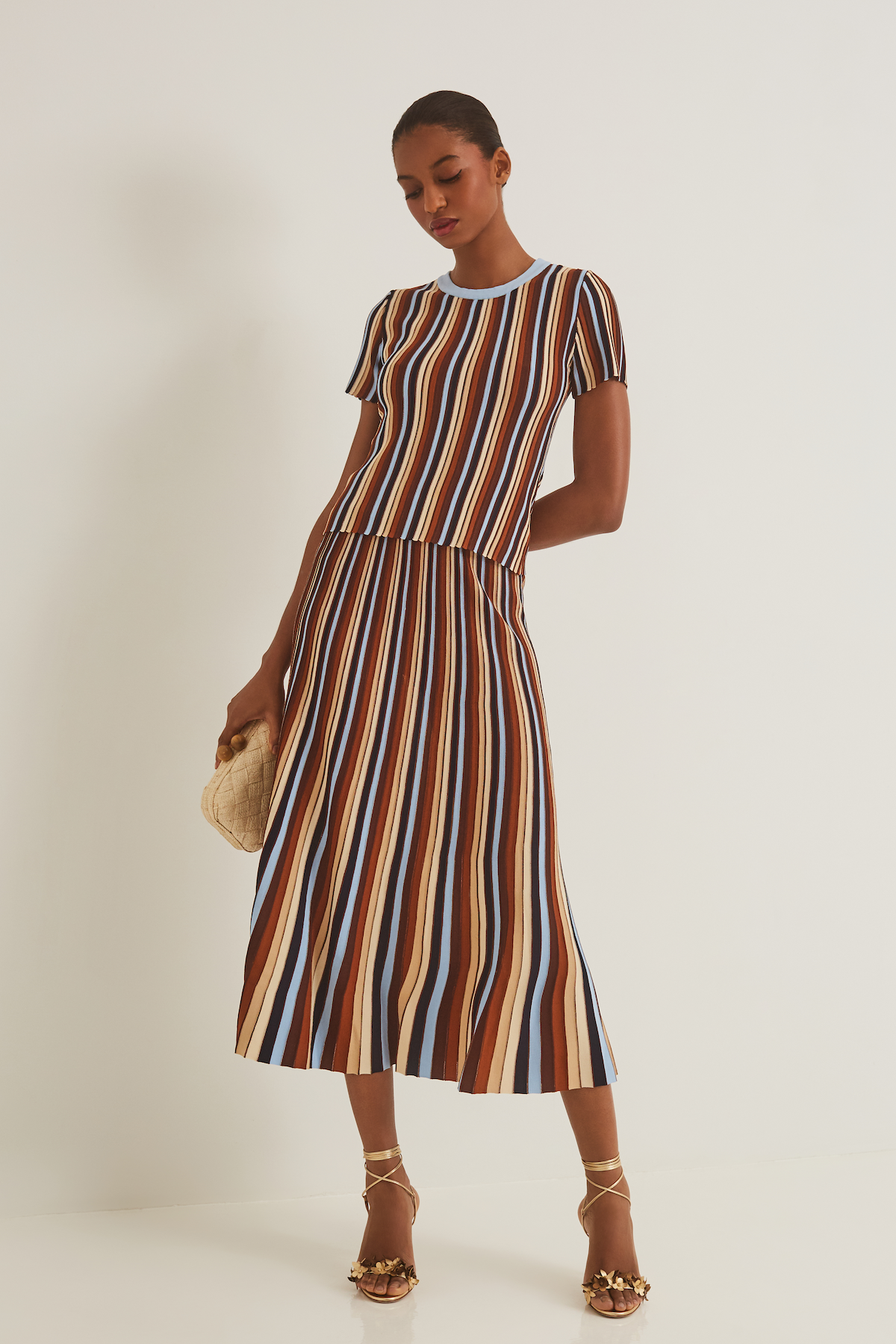 Montana Skirt Metallic Stripe