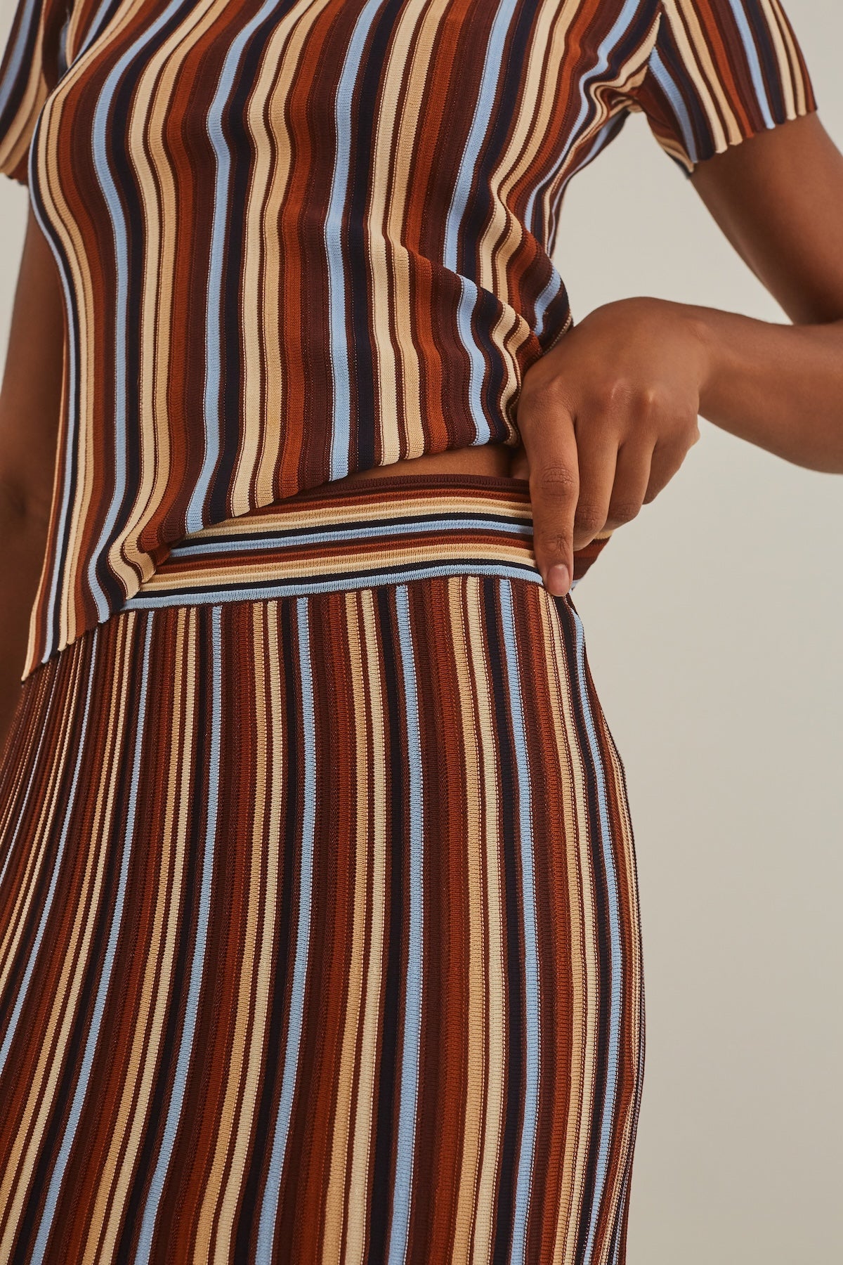 Montana Skirt Metallic Stripe