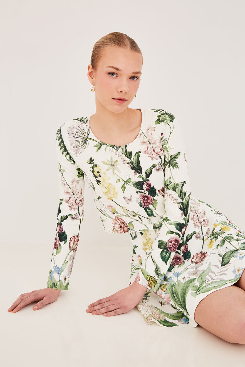 Rose Cardigan Bloomsfield Ivory