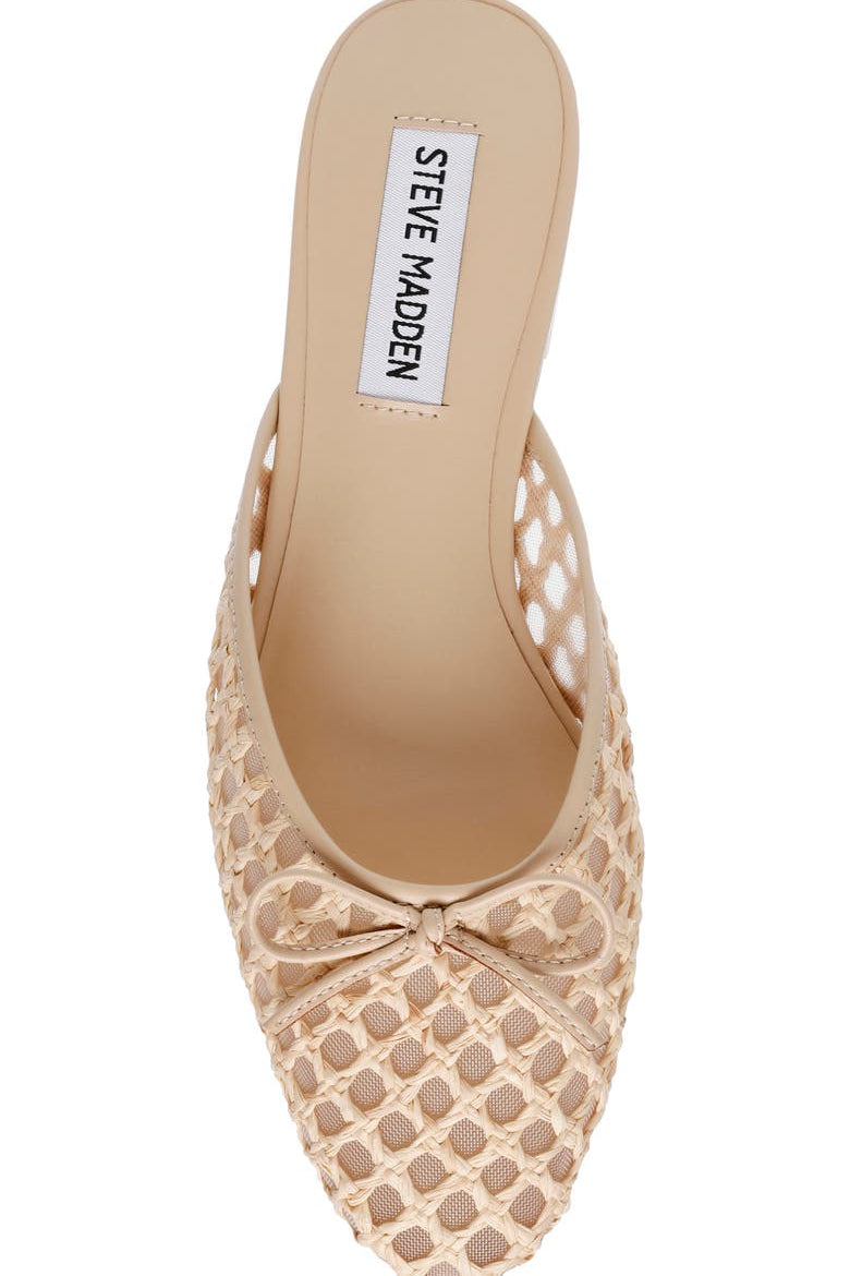 Birdee Raffia Mule Flat