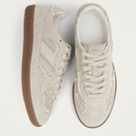 Tb.490 Crochet Cream Leather Sneakers