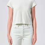 Adine Shrunken Tee Mint Cream