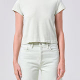 Adine Shrunken Tee Mint Cream