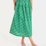 Sun Escape Midi Skirt Green