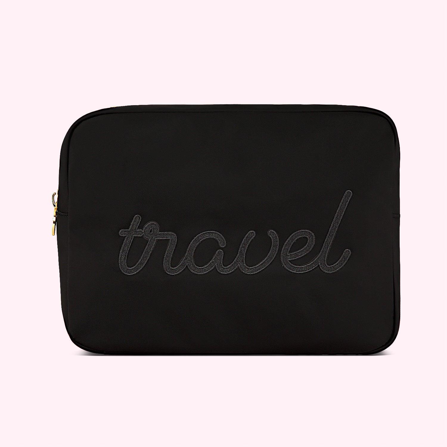 Stoney Clover Noir Embroidered Travel Large Pouch