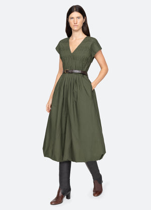 Sullivan Sportswear Belted Bubble Dress Ivy