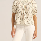 Moira Top Shell Stripe Voile